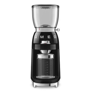 Molinillo de Cafe Smeg CGF11BLEU Negro - Molinillo Eléctrico con Ajuste de Molienda y Diseno Retro