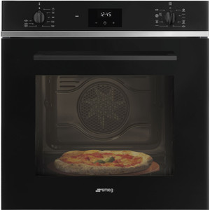 Horno 60cm Smeg SF6400PZB Termoventilado Multifunción Selección Negro Funciónes de Limpieza
