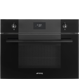 Horno 45cm Smeg SO4101M1B3 Compacto Combinado Microondas Línea Negro Funciónes de Limpieza