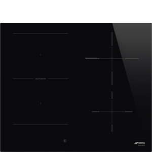 Encimera de Inducción 60cm Smeg SI1M4644D Estética Universal Negro