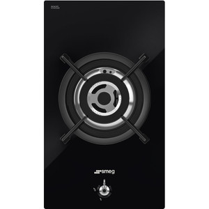 Encimera de Gas 30cm Smeg PV331CN Estética Clásica Negro