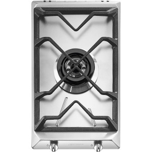 Encimera de Gas 30cm Smeg SRV531GH5 Estética contemporanea Acero Inoxidable