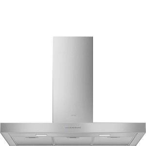 Campana de Pared T Invertida Decorativa Smeg KBT900XE Estética Universal Acero Inoxidable 90cm