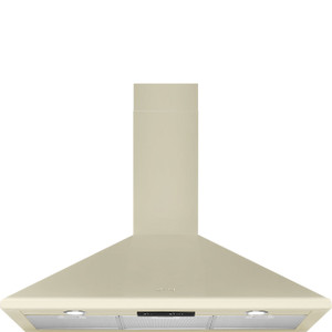 Campana Trapecio de Pared Decorativa Smeg KSED95PE Estética Universal Acero Inoxidable Color Crema 90cm