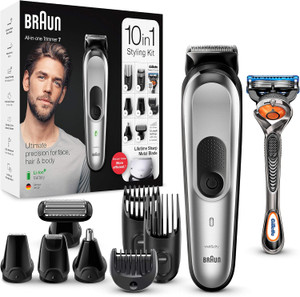 Cortapelos y Recortador de Barba Braun MGK7220 10 en 1