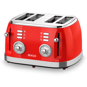 Tostadora de pan Retro Sogo SS-5465 pan Molde 4