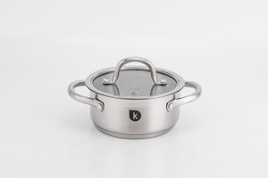 Cacerola Inox 16 cm Kadal Menaje Alejandra 1.5 L Apta para Todas las cocinas