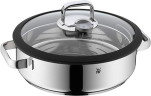 Olla WMF Vitalis Fuente Redonda de Cocción al Vapor 28 cm con Tapa de Cristal y Termómetro 1743016040