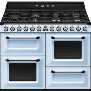 Cocina de Gas Smeg Victoria 110cm 7 Zonas Azul TR4110AZ