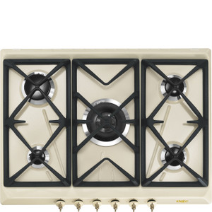 Encimera de Gas Smeg SRV876POGH Colonial Crema