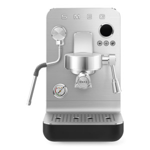 Cafetera Espresso Manual Smeg MiniPro EMC02BLMEU Estética Collezione Negro