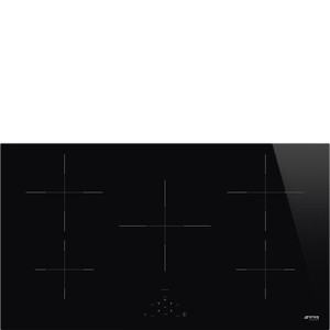 Encimera de Inducción 90cm Smeg SI2951D Estética Universal Negro