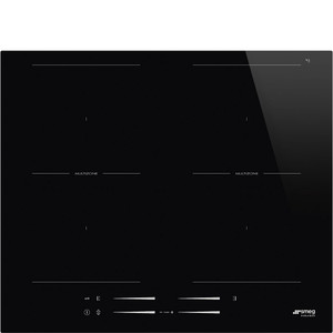 Encimera de Inducción 60cm Smeg SI2M7643D Estética Universal Negro