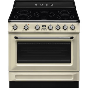 Cocina de Inducción 90cm Smeg TR90IMP Victoria Color Crema