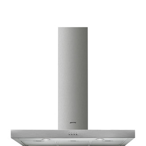 Campana de Pared T Invertida Decorativa Smeg KATE900EX Estética Universal Acero Inoxidable 90cm