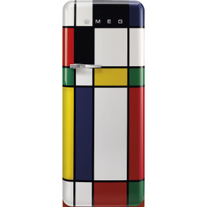 Frigorífico Smeg FAB28RDMC6 Monopuerta bisagras derecha Multi color Mondrian Edición especial