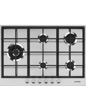 Encimera de cocción Gas 70/75 cm Smeg Estética Línea PX175L