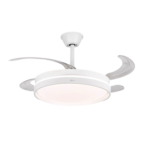 Ventilador de Techo Jata JVTE4242 con Aspas Retráctiles y Lámpara