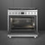 Cocina de Gas Smeg C9GMX2 90x60cm Acero Inoxidable EsCuadrado Horno Termoventilado Sistema de Limpieza