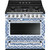 Cocina de Gas Smeg TR90DGME9 Victoria D&G Blu Mediterraneo 90cm