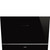 Campana de Pared Inclinada Decorativa Smeg KV28N Decoración mural Estética Universal Cristal Negro 80cm
