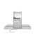 Campana de Pared T Invertida Decorativa Smeg KBT900XE Estética Universal Acero Inoxidable 90cm