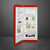 Frigorífico Smeg FAB28LRD6 Estilo Retro Libre Instalación Monopuerta Rojo con Bisagra Izquierda