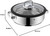 Olla WMF Vitalis Fuente Redonda de Cocción al Vapor 28 cm con Tapa de Cristal y Termómetro 1743016040