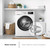 Lavadora Secadora Carga Frontal Corberó CLSH96VIN 9 Kg/6 Kg 1400 RPM Color Blanco