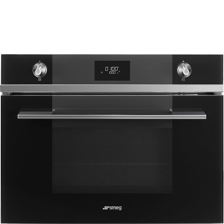 Horno Compacto 45cm Smeg SF4101MCN1 Combinado Microondas Negro