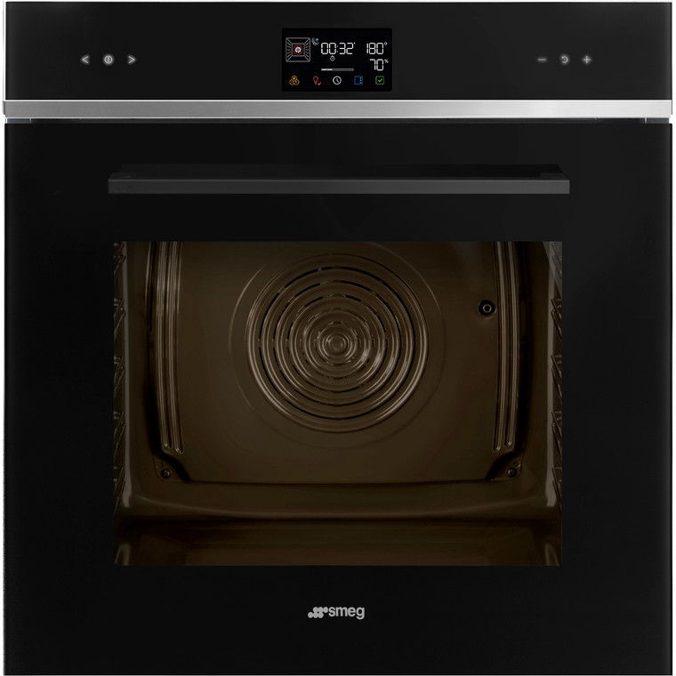 Horno 60cm Smeg SO6402S3PB Compacto Combinado Vapor Negro Funciónes de Limpieza