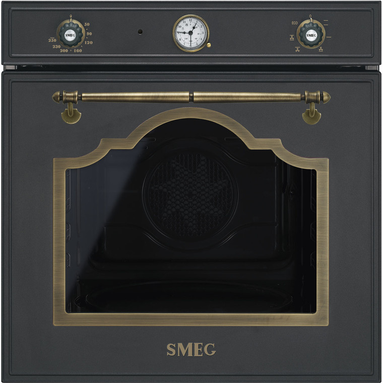 Horno 60cm Smeg SF700AO Cortina 60cm Color Antracita Ventilado Sistema de Limpieza