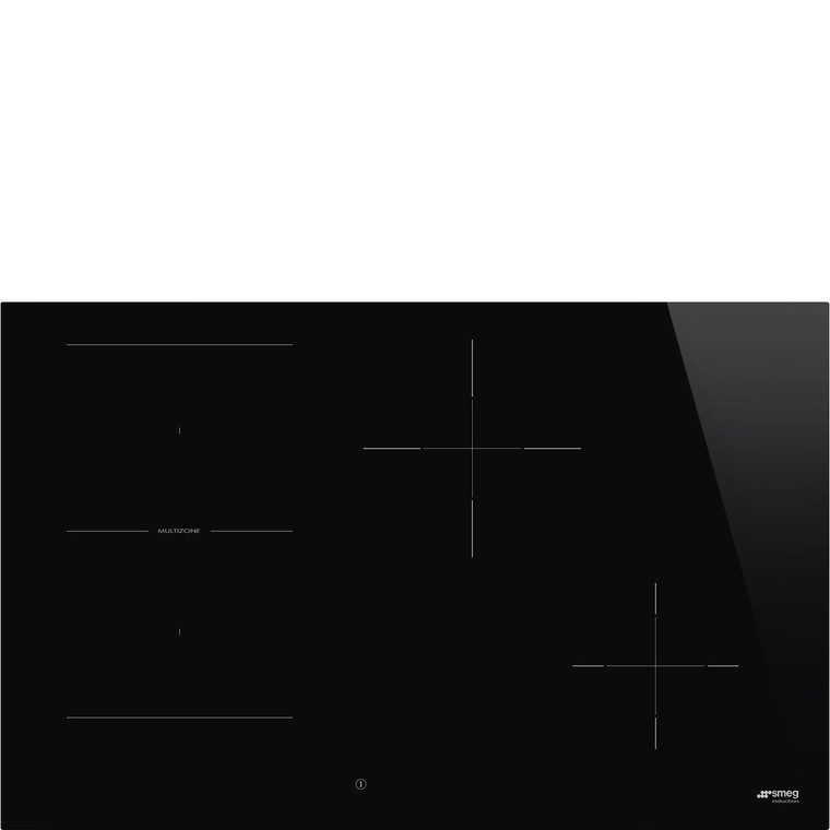 Encimera de Inducción 80cm Smeg SI1M4844D Estética Universal Negro
