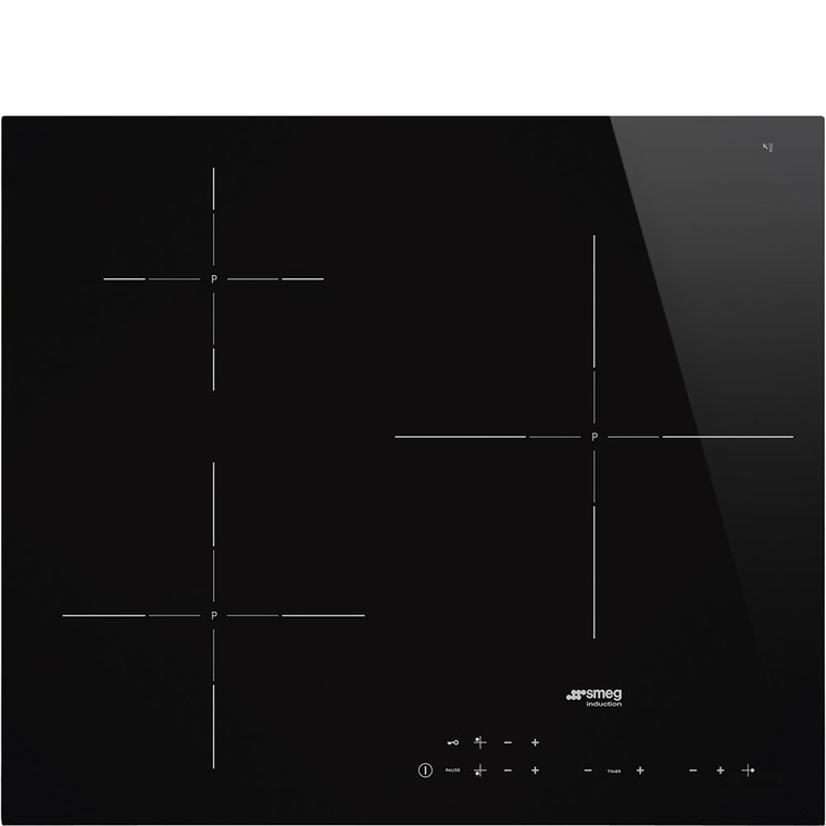 Encimera de Inducción 60cm Smeg SI5632D Estética Universal Negro