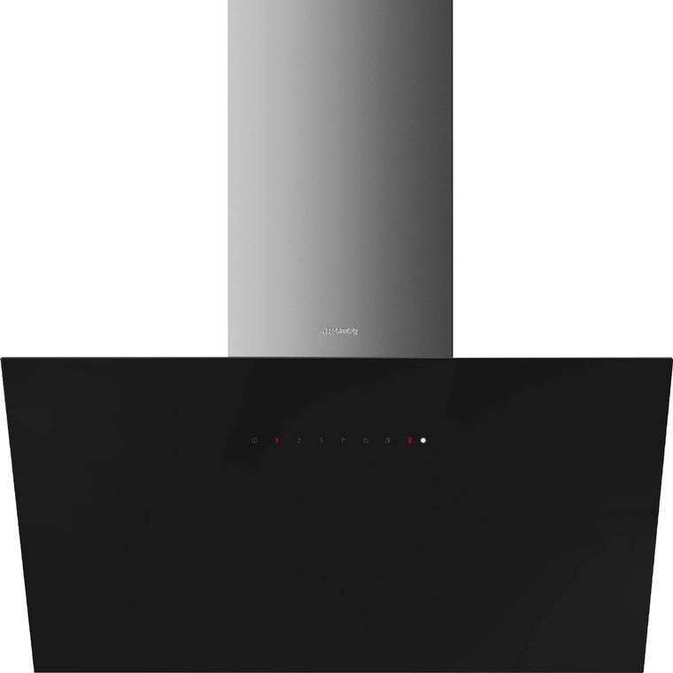 Campana de Pared Inclinada Decorativa Smeg KICV90BL2 Estética Universal Negro 90cm