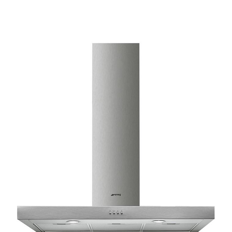 Campana de Pared T Invertida Decorativa Smeg KATE900EX Estética Universal Acero Inoxidable 90cm