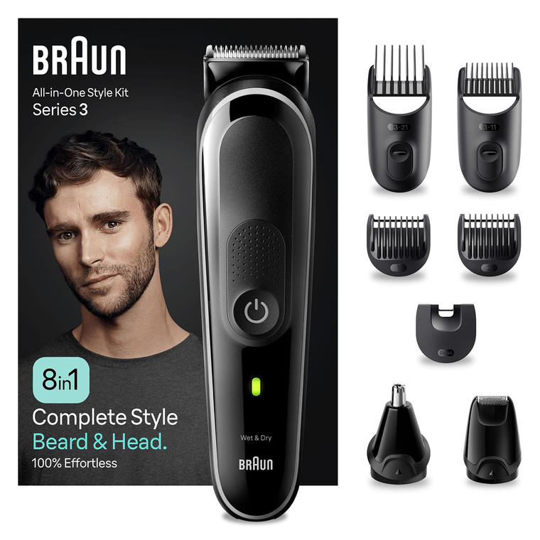 Cortapelos Braun MGK3440 8 en 1 Recortadora Barba