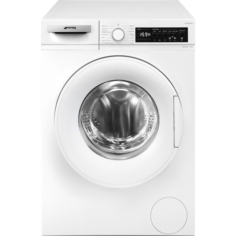 Lavadora de carga frontal 9kg Smeg LB2T92ASES 60cm Blanco