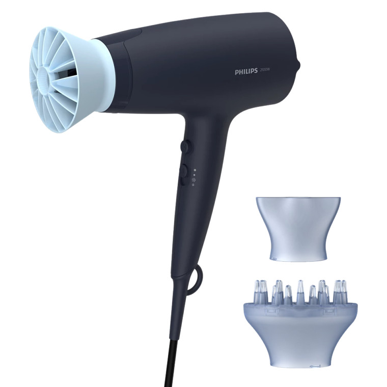 Secador de Pelo Philips Series 3000 BHD360/20 2100 W con Iones 6 Posiciones Difusor