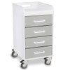 AL-78532 | COMPACT 4 DRAWER LOCKING CART 14-3/8" W X27-3/4"H X18-1/8"D