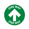 AL-89375 | ONE WAY ARROW FLOOR SIGN 8" DIAM, (ENG/ESP)
