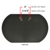 AL-422UBK | UNIVERSAL CALF PAD-BLACK BASE SPECIFY UPH. COLOR