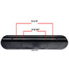 AL-78030 | DESK ARM PAD - 9-1/8"L BLACK BASE/ BLACK PAD (PAIR)