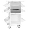 AL-78521 | SUTURE PROCEDURE CART 3 DRAWERS, 6 SHELVES