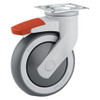 AL-86100 | 5" SWIVEL CASTER, PRECISION TPR, 2-3/4" X 3-3/4" PLATE