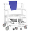 AL-56581HD | 42"H BARIATRIC SHOWER CHAIR COMMODE WITH FOOTREST