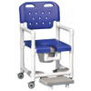 AL-82632 | SHOWER COMMODE CHAIR 17" W/FOOTREST-SPECIFY COLOR