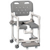 AL-82634 | SHOWER CHAIR 17" W/FOOTREST & SEAT BELT-SPECIFY COLOR