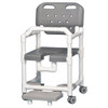 AL-82642 | SHOWER CHAIR 17" W/FOOTREST & LAP BAR-SPECIFY COLOR