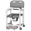 AL-82645 | SHOWER COMMODE CHAIR 20" W/ FOOTREST & LAP BAR-SPECIFY COL